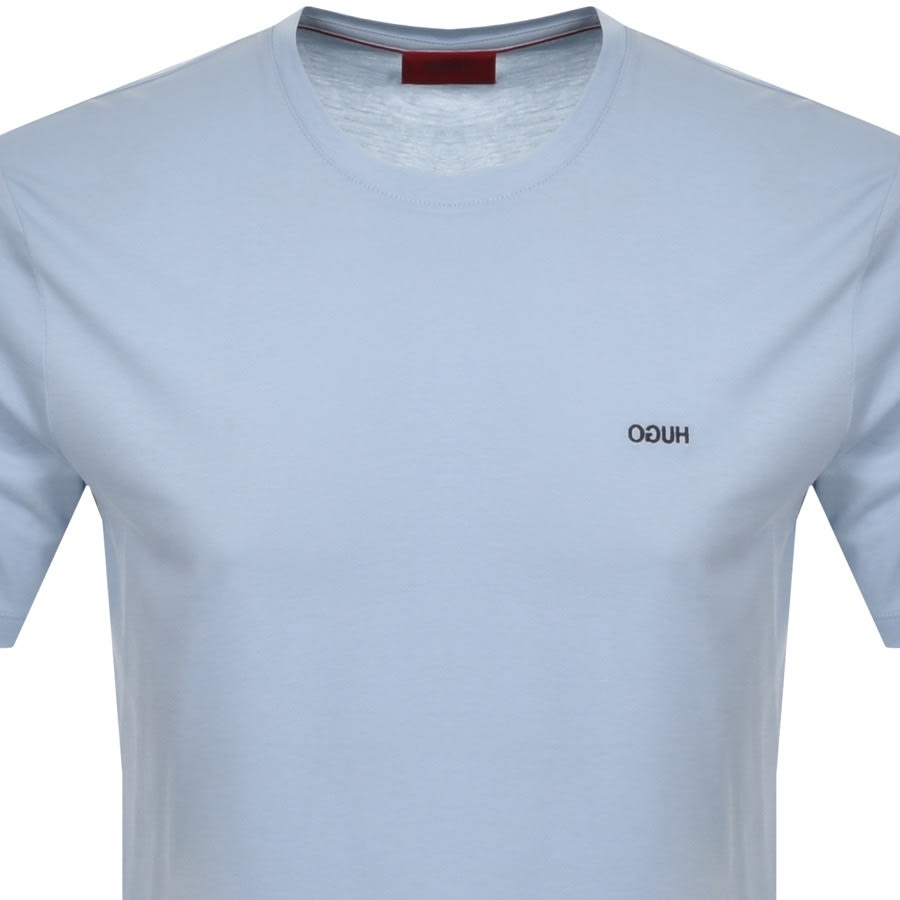 Alternative Image for ProductHUGO Dero203 Crew Neck Short Sleeve T Shirt Blue2
